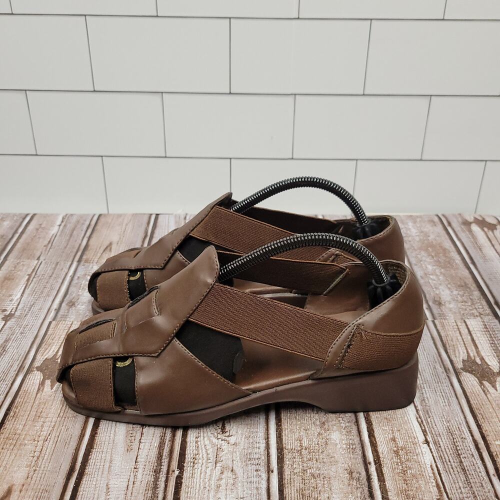 White Stag Sandra Brown Comfort Sandals Womens Size 9 Slingback Stretch Shoes